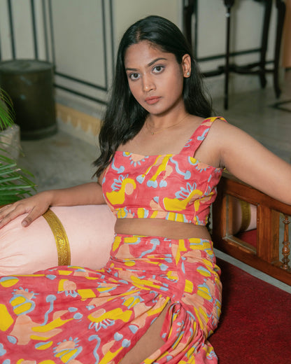 Gupshup Skirt Co-ord Set