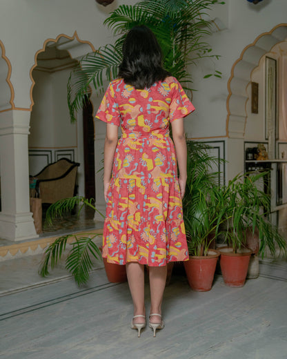 Gupshup Tiered Dress