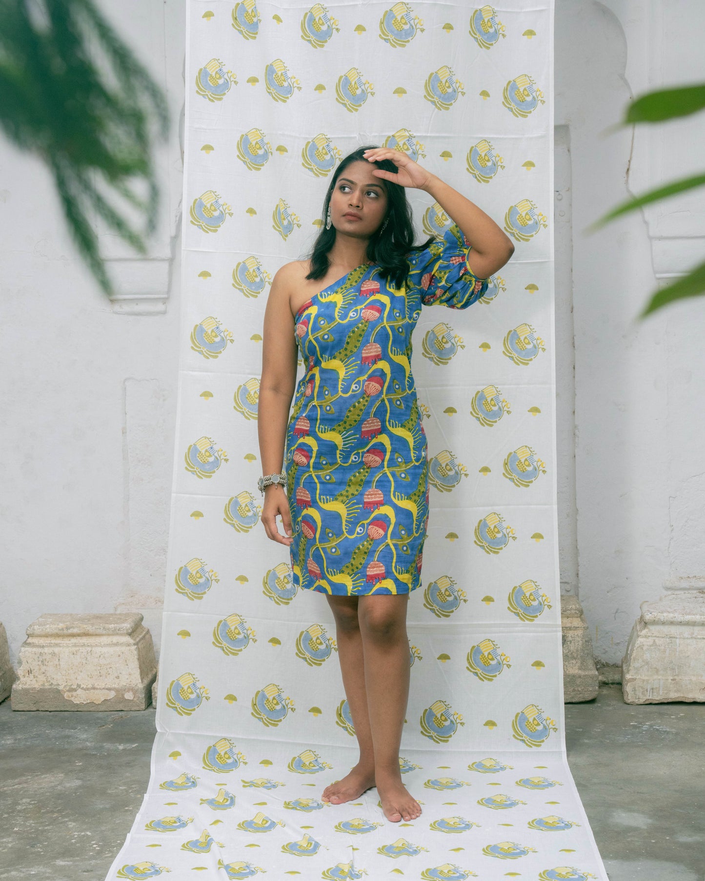 Pitara One Shoulder Dress