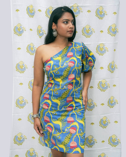 Pitara One Shoulder Dress